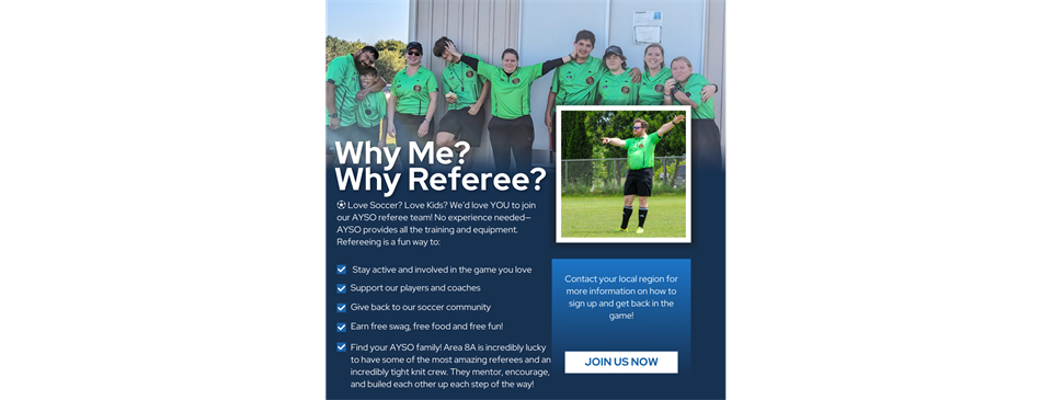 Be the Hero on the Field -- Become an AYSO Referee!