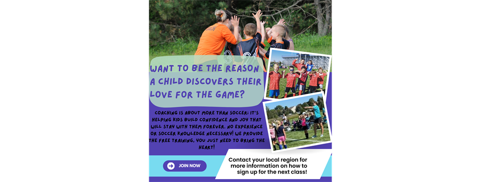 Inspire the Next Goal. Become an AYSO Coach Today!